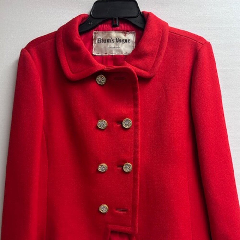Blum's Vouge Chicago Red Blazer size small